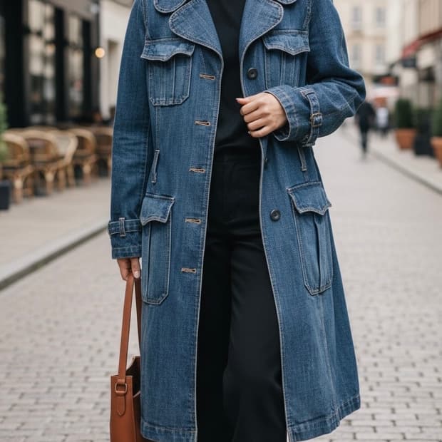 L.G.B 여성 데님 코트