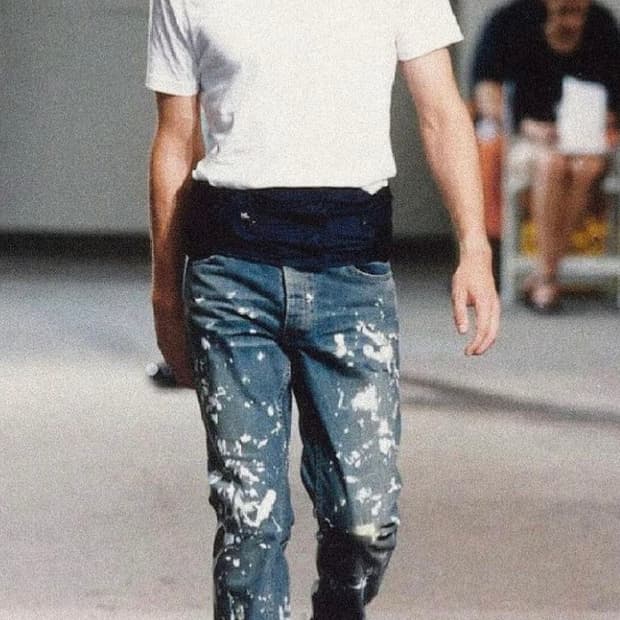 Helmut lang archive leather belt