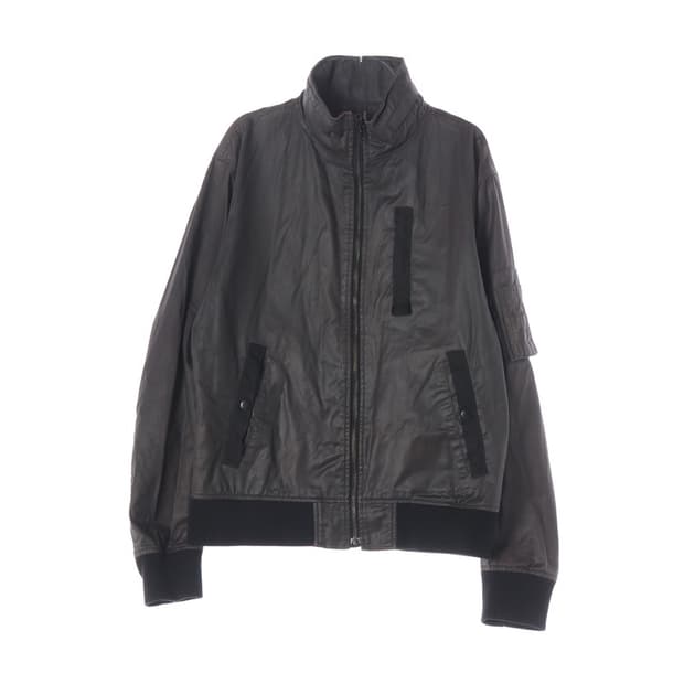 유니클로 COATED CLOTH 코팅 블루종 자켓 L