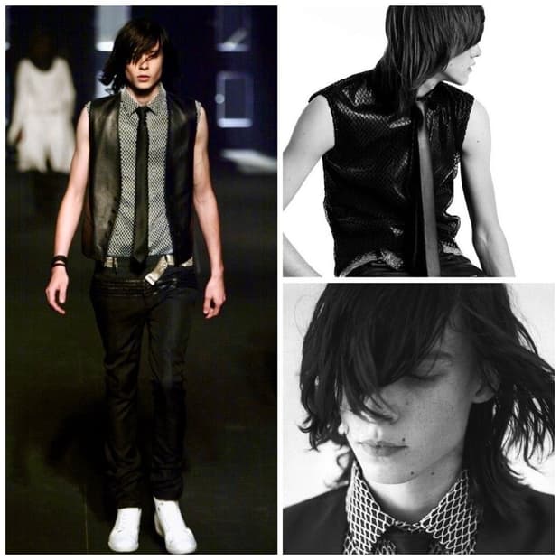 Dior homme strip 셔츠