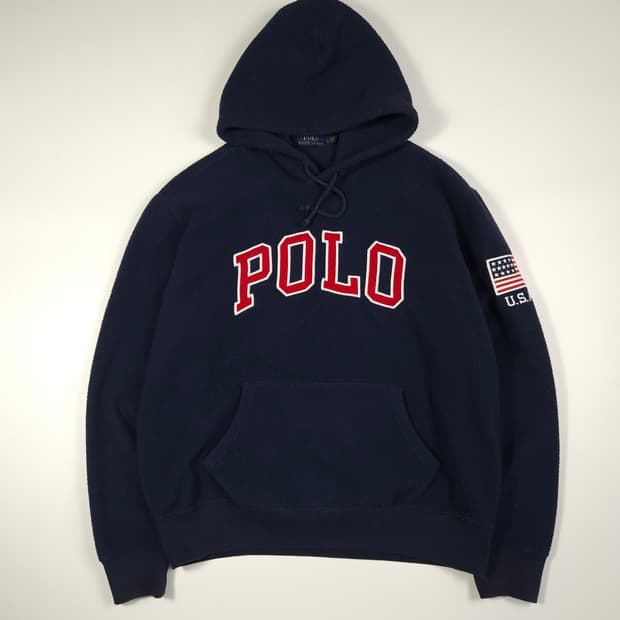 폴로 랄프로렌 빅로고 후리스 후드티