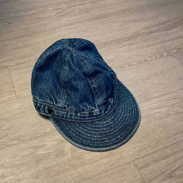 데코(decho) 셀비지 인디고 데님 모자