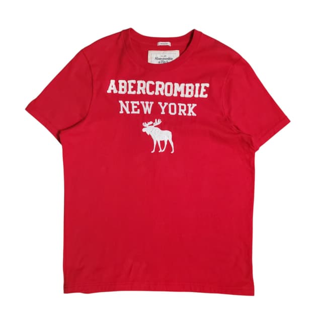 A&F 아베크롬비 뉴욕 순록 반팔 티셔츠