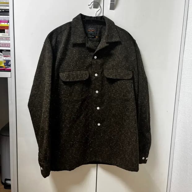 빔즈 플러스 올리브 셔츠