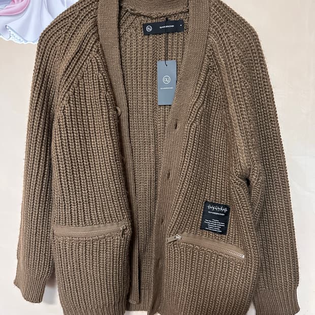 S) Gu x undercover 가디건 브라운
