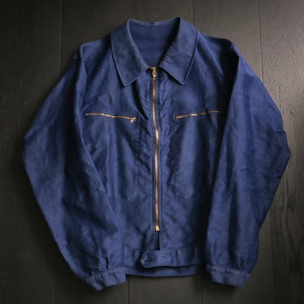 1950s French Moleskin Cyclist Jacket 105