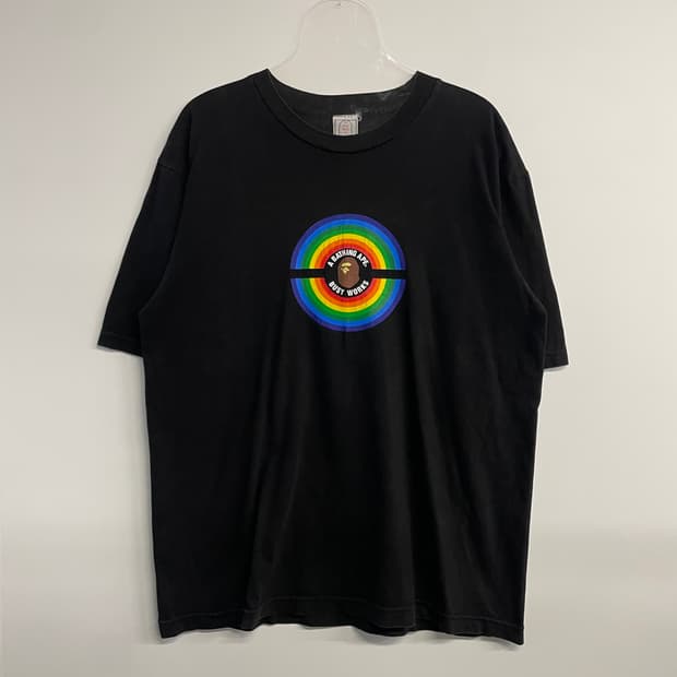 90s 베이프 프린팅 반팔 티셔츠