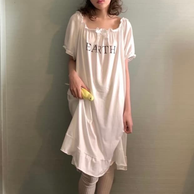 샵페어리 petit lady sleep dress earth 슬립 드레스