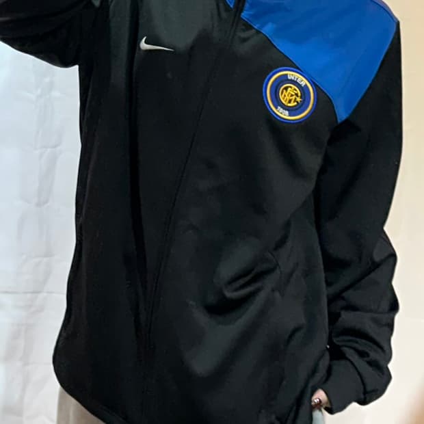 나이키 인터밀란 블루 블랙 배색 트랙탑