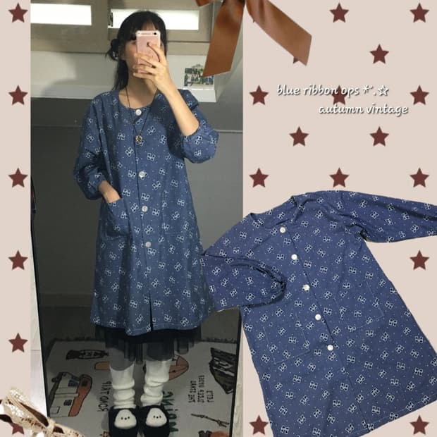 블루리본 똑딱이 원피스🎀