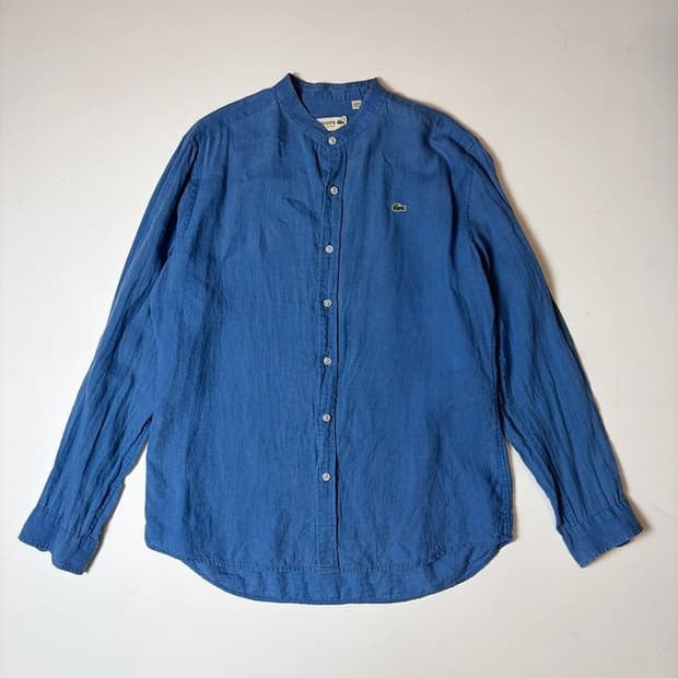 라코스테 오리지널 100% 린넨 헨리넥 셔츠 PN9301