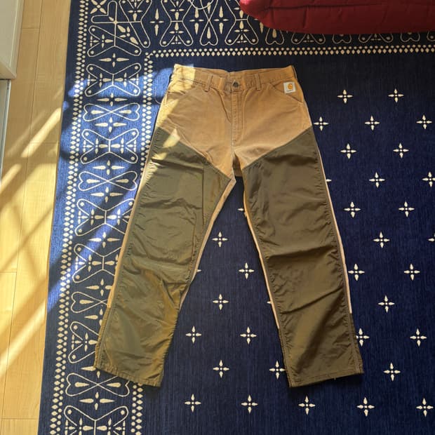 90s 칼하트 더블니 헌팅 팬츠