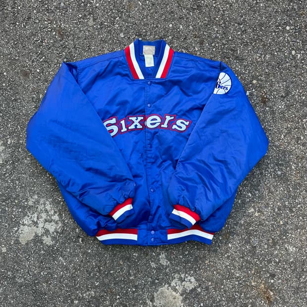 빈티지 90s 마제스틱 필라델피아 세븐티식서스 자켓