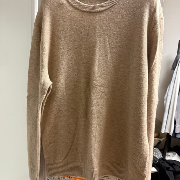 BASSO homme 모 90% + 캐시미어 10% 니트 105 베이지