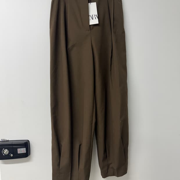 자라 여성 브라운 슬랙스 (새상품)