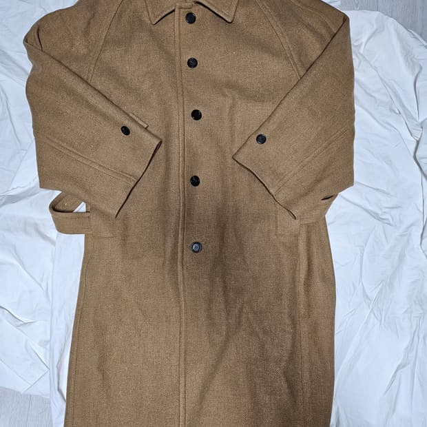 21fw 송지오 옴므 헤링본 발마칸 코트 100