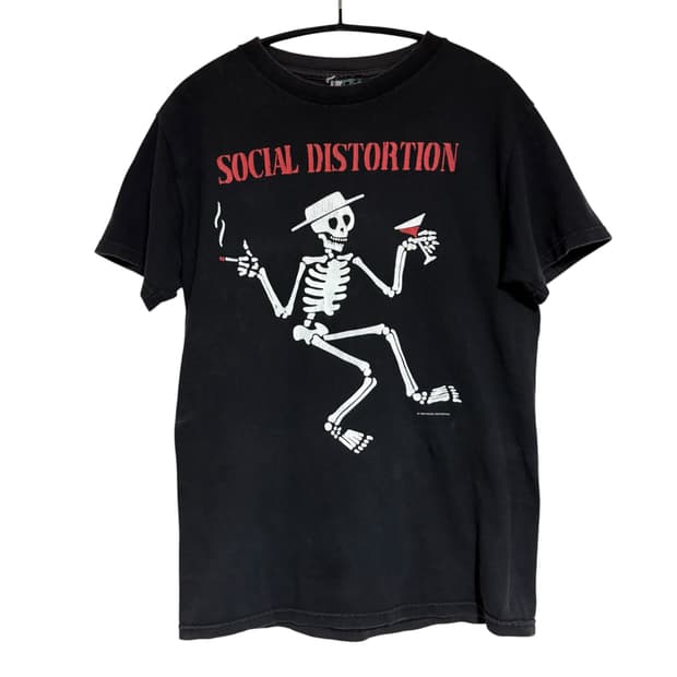 90s 소셜디스토션 빈티지 밴드티 M social distortion