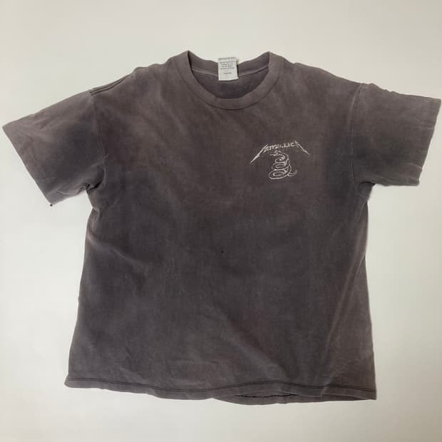 90s metallica faded tshirt