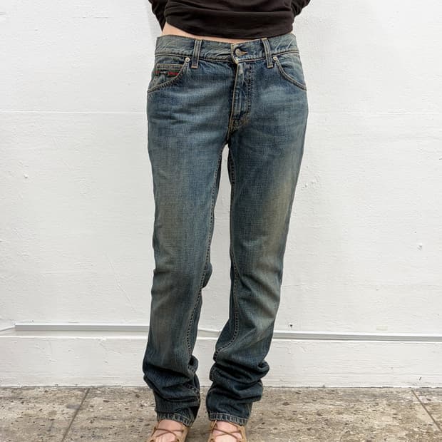 구찌 2007 웹 디테일 데님 팬츠