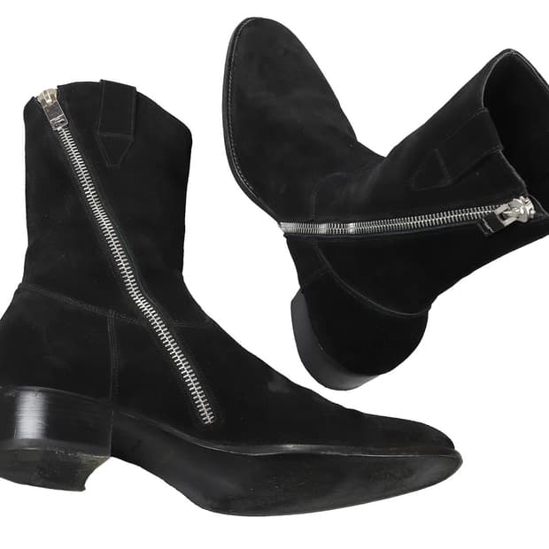 SAINT LAURENT 13FW 에디슬리먼 사이드 집 카우보이 부츠