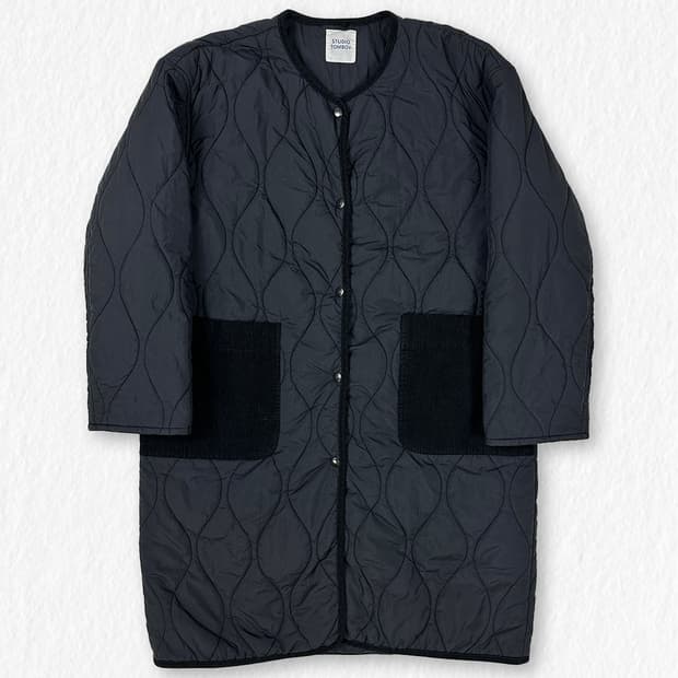 톰보이 퀼팅 롱 야상 점퍼