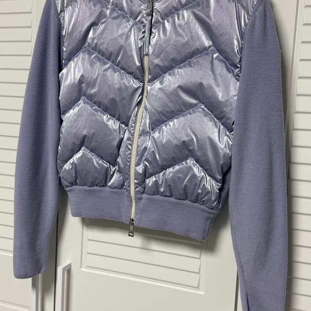 몽클레어 니트패딩 울 가디건 라일락 - 23SS