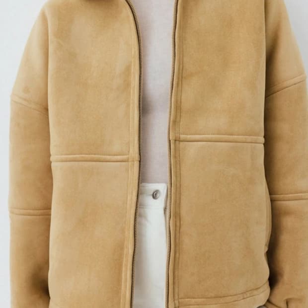 Le 르 스웨이드 무스탕 베이지 F 11.0