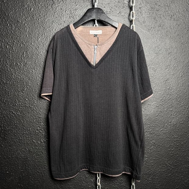 Layered Zip T-Shirt