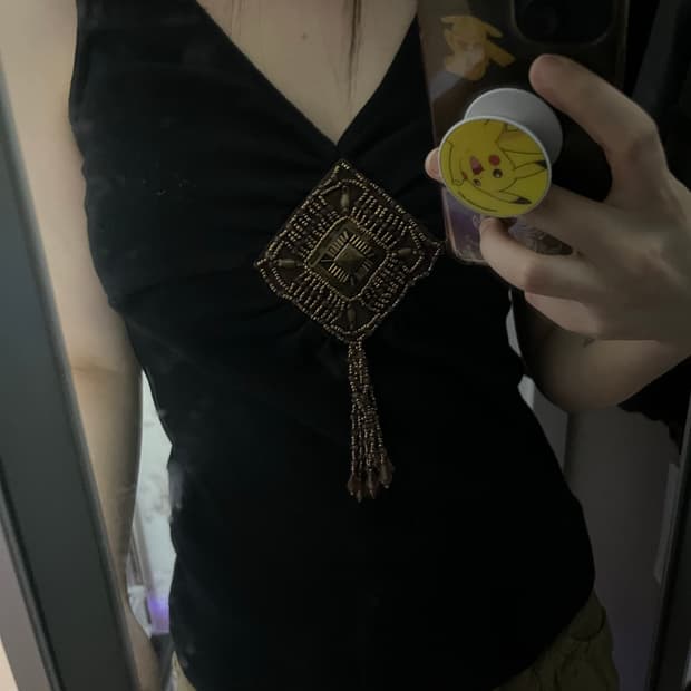 보헤미안 브이넥 나시