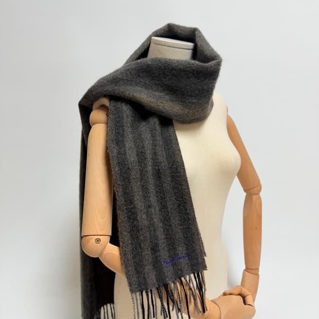 [캐시미어 50%] 폴스미스(paul smith) 그레이 머플러 목도리