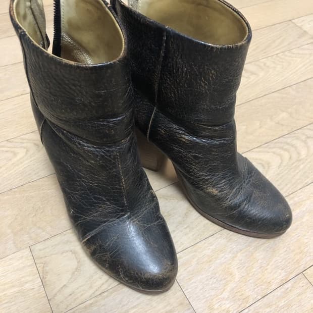 레그 앤 본 앵클 부츠 37 크랙 브라운