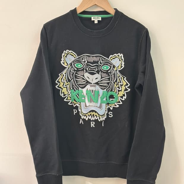 겐조 타이거 맨투맨 블랙 s