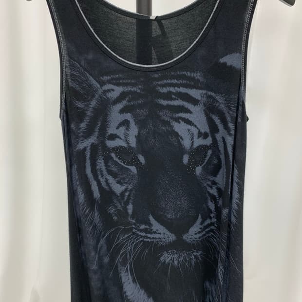 락시크 펑크 호랑이 그래픽 나시탑