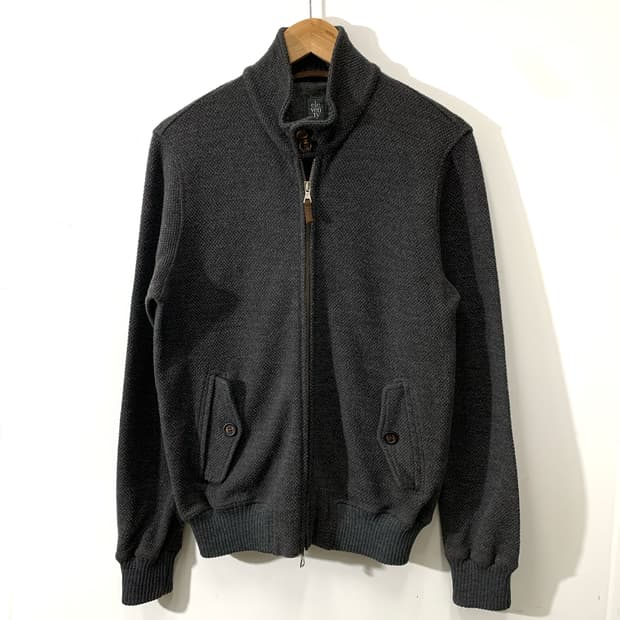 일레븐티 투웨이 헤링턴 니트 집업