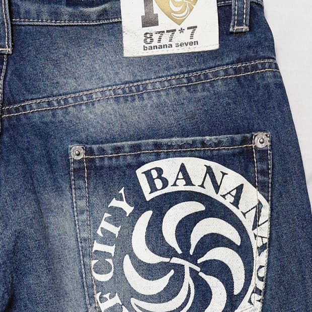 [32] BANANA SEVEN 빅로고 빈티지 데님 팬츠