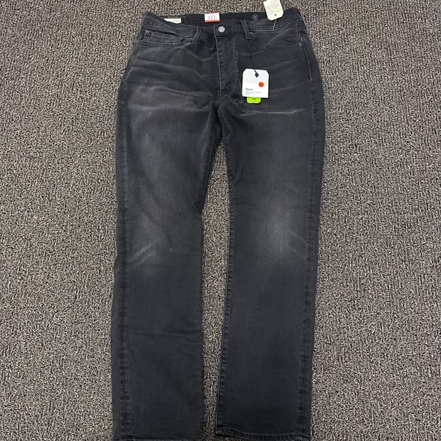 [새상품] 리바이스 511 흑청 데님 청바지 36인치