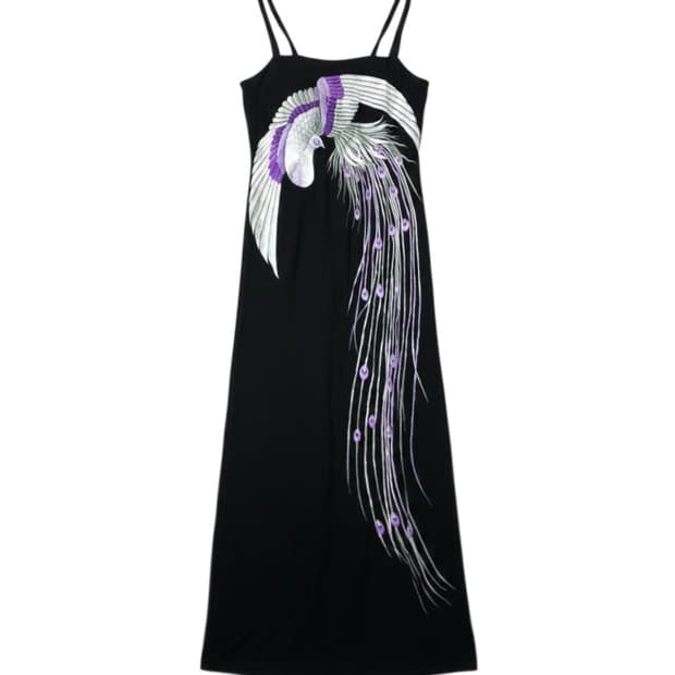 Oriental Embroidery Long One-piece
