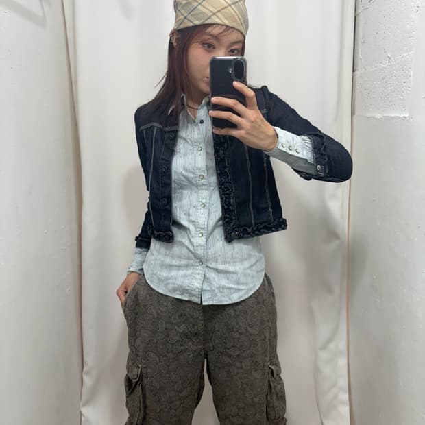 🎠 폴로 웨스턴 퍼프 셔츠 러블리 코디