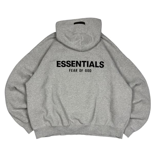 에센셜 피어오브갓 그리이 후드티