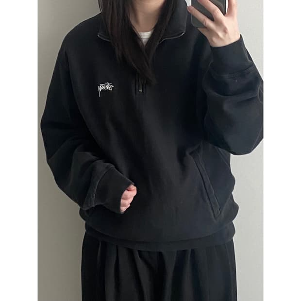 스투시 반집업 맨투맨