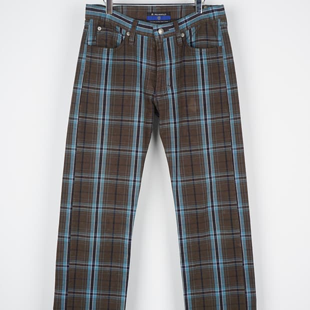 R.NEWBOLD tartan check pants