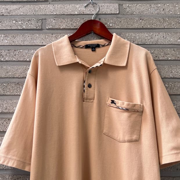 [M]BURBERRY 버버리 포켓 로고 디테일 PK 티셔츠