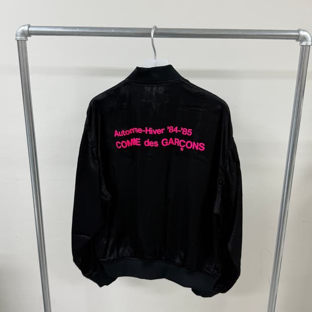[당일 발송] CDG 84-85 40주년 한정판 핑크 로고 큐브라 자켓