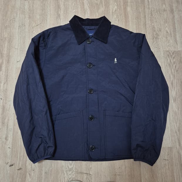 YALE 예일 로고 카라 퀼팅자켓 L(100)