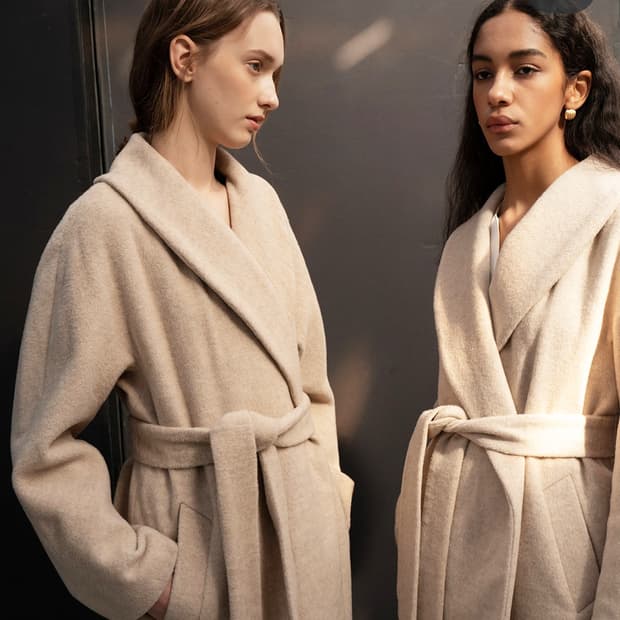 킨더살몬(KINDERSALMON) 숄카라 울코트 55-66