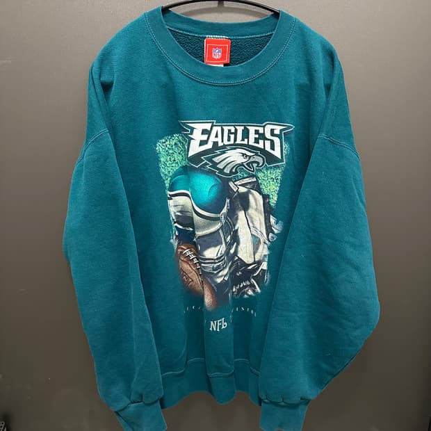 빈티지 NFL 필라델피아 이글스 맨투맨 스웻셔츠 L