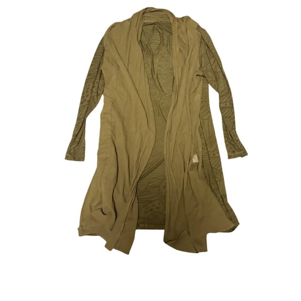 Vintage khaki long cardigan