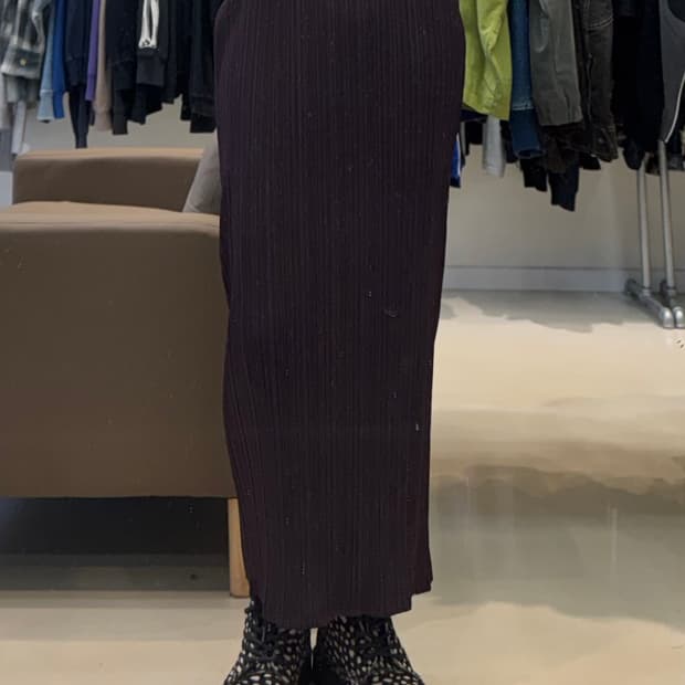 플리츠 플리즈 스커트