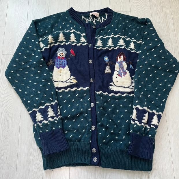 크리스마스 스웨터 (니트 가디건)
