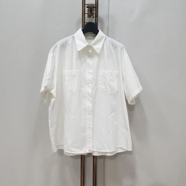 SALT WEATHER 솔트웨더 반팔 화이트 셔츠 F